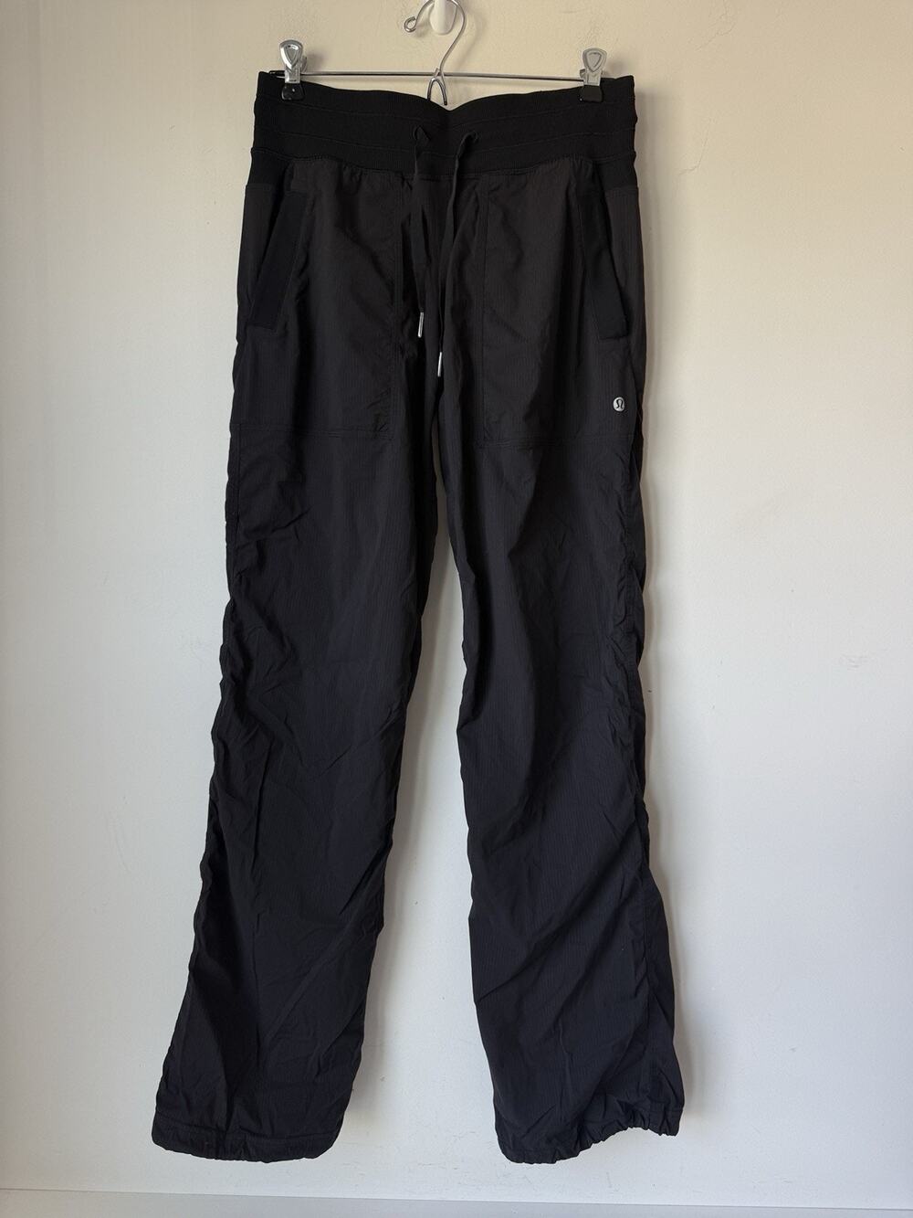 Lululemon Dance Studio Black Athletic Drawstring Jogger Pants 6 31” inseam Mid R